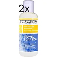 Fibertec 2 x Travel Soap Eco – 100 ml – Biologisch Afbreekbare Reiszeep – Voor Kleding, Servies & Outdoor Gebruik