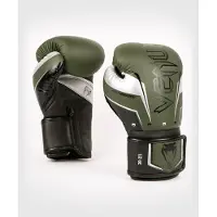Venum Elite Evo Bokshandschoenen Kaki Zilver - 10 OZ