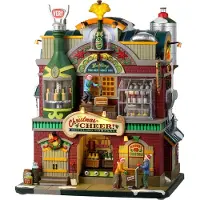Lemax Christmas Cheer Bottling Company With 4.5V Adaptor Kerst