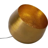 Kare Design vloerlamp Apollon, messing / goud, Woon-/ Eetkamer, metaal, Design, vloerlamp