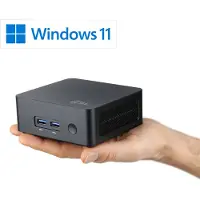 CSL smalle doos zwarte minicomputer Intel Processor N150, 8GB DDR4 RAM, 500GB M.2 NVMe SSD, Intel UHD Graphics, Windows 11 Home
