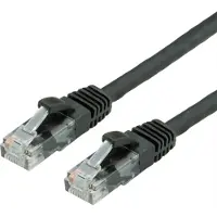 Value UTP Cat.6 (Class E) patchkabel, LS0H, zwart, 1 m