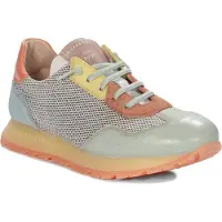 Hispanitas Dames Trainers Kansas groen (40), Leer, 3 tot 5 cm, Veters, Casual, Veelkleurig CHV253869