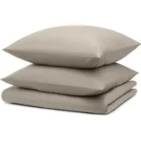 Blumtal Dekbedovertrek met Kussensloop - Anti-Allergisch - Tegen huisstofmijt - 260 x 240 cm - 2 Kussenslopen 65 x 65 cm - Taupe