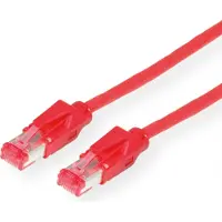 Secomp KERPEN F6-90 S/F H, klaar voor gebruik, Cat.6 (Class E), HiRose, rood, 1,5 m