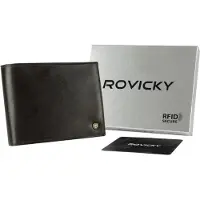 Rovicky Classic RFID - Herenportemonnee - Echt Leer - Ruim & Veilig - Elegante Afwerking