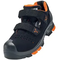 Uvex 2 6500245 Veiligheidsandalen ESD S1P Schoenmaat (EU): 45 Zwart, Oranje 1 paar