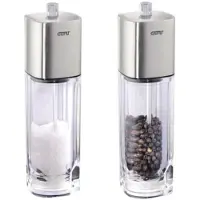 GEFU Keukenaccessoires Dueto 18 CM 2 Szt Transparentne Młynki DO Soli I Pieprzu Akrylowe, g34620