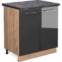 Vicco Wastafelkast Fame-Line Antraciet Hoogglans 80 cm , WB Antraciet, Model 46341