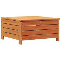vidaXL Tuinvoetenbank 62x63,5x32 cm massief grenenhout wasbruin