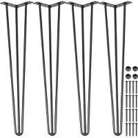Vevor Haarspeld Tafelpoten Hoogte 40,6 cm