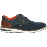Rieker Veterschoen navy / bruin / oranje