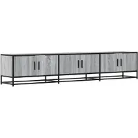 vidaXL Tv-meubel 210x35x41 cm bewerkt hout grijs sonoma eikenkleurig