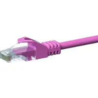Dsit CAT5e UTP patchkabel - 7,50 meter roze - CCA - netwerkkabel - internetkabel - UTP kabel - RJ45 - 1000 mbit/s
