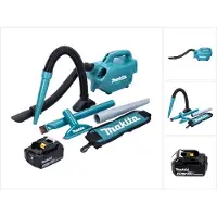 Makita DCL 184 M1 Accu stofzuiger 18 V 54 mbar 0,5 l + 1x accu 4,0 Ah - zonder lader, Stofzuiger