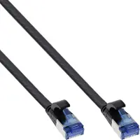 InLine UFTP CAT6a flexibele platte netwerkkabel | TPE LSZH | zwart | 3 meter