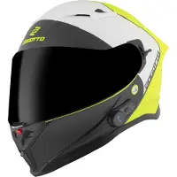 Bogotto H153 BT SPN Zwart Geel Bluetooth Helm Maat M