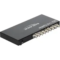 DeLOCK 93253 8 poorten SDI-splitter Met metalen behuizing 1920 x 1080 Pixel Zwart