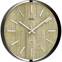 AMS - 5587 - Wandklok - Quartz, radiobestuurd - 30 cm