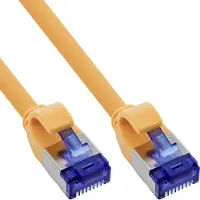 InLine SFTP CAT6a slimline flexibele netwerkkabel | TPE LSZH | geel | 10 meter