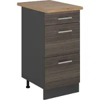 Vicco R-Line Keukenonderkast – 40 cm met laden, WB Eik Edel grijs