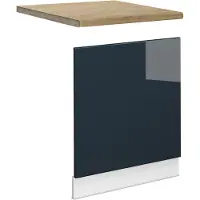 Vicco Fame-Line Keukenkasten – 60 cm, WB Eik Donkerblauw hoogglans