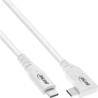 InLine USB-C kabel | USB4 (40Gb/s) | PD 240W | 8K 60Hz | wit | 0,50 meter