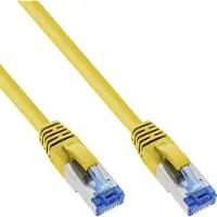 InLine - Cordon de raccordement - RJ-45 (M) pour RJ-45 (M) - 15 m - SFTP, PiMF - CAT 6a - sans halogène - jaune