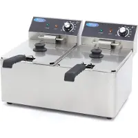 Maxima Frituurpan - 2x 8 L - 2 Manden - tot 2,8 Kg Frites
