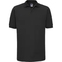 Russell athletic Russell Heren Ripple Collar & Manchet Poloshirt met korte mouwen (Zwart)