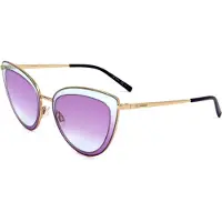 Missoni Zonnebril - - MMI 0019S - Roestvrij staal - Vlindervorm - Gouden montuur met paarse glazen