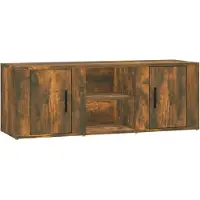vidaXL TV-kast, gerookt eikenfineer, 100x31,5x35 cm, houtvezelplaat