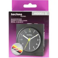 Technoline Model Q schwarz Wekker Kwarts Zwart (mat) Alarmtijden 1