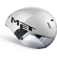 Met Codatronca Fietshelm - Tijdrit - Maat L - White Silver Matt Glossy