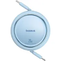Baseus USB-C oplaadkabel - - Free2Pull - 20W - Ingetrokken - 1m - Blauw
