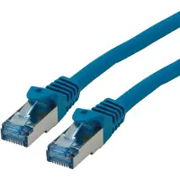 Roline Patchkabel Cat.6A S/FTP (PiMF), Component Level, LSOH, blauw, 7,5 m