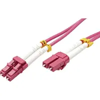 Value F.O. kabel 50/125µm OM4, LC/LC, LSOH, violet, 7 m