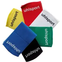 Uhlsport scheenbeschermerhouders, 6,5 cm (3 paar), wit, maat : one size
