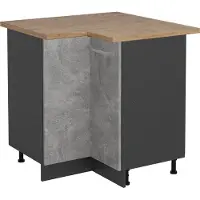 Vicco R-Line Hoekkast – 75.6 cm, WB Eik Beton