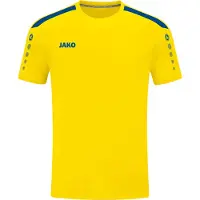 Jako Power Shirt Korte Mouw Kinderen - Geel / Royal | Maat: 152