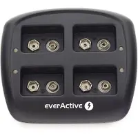 EverActive NC-109 4-slots batterijlader voor 9V / 6HR61 batterijen