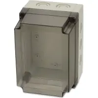 Fibox PCM 150/125 T 6016916 Universele behuizing 180 x 130 x 125 x 125 Polycarbonaat Grijs-wit (RAL 7035) 1 stuk(s)