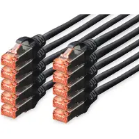 Digitus DK-1644-030-BL-10 netwerkkabel Zwart 3 m Cat6 S/FTP (S-STP)