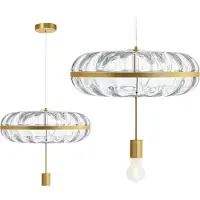 Toolight Moderne gouden hanglamp - verstelbaar - 35 x 40 cm - E27 fitting