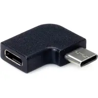 S-Conn USB-C naar USB-C adapter - haaks naar links/rechts - USB3.2 (tot 10 Gbit/s) - PD tot 20V/5A / zwart