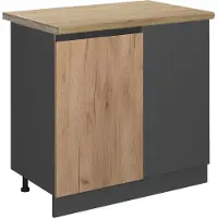 Vicco R-Line Hoekkast – 86 cm, WB Eik Krachtige eik goud