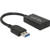 DeLOCK 65698 USB-kabel USB 3.2 Gen2 USB-A stekker, USB-C bus 0.15 m Zwart