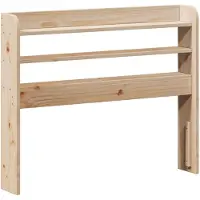 vidaXL Hoofdbord met schappen 90 cm massief grenenhout