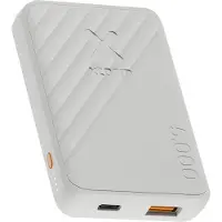 Xtorm Go2 Powerbank - 5.000 mAh - Dubbele poorten - Krachtige powerbank - Duurzame technologie - Compatibel met iPhone en Samsung - Ash White