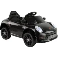 Lean cars Elektrische kinderauto - met afstandsbediening - 12V - zwart
